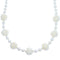 Fresh Water Pearl Sterling Silver Bead Necklace KX120898
